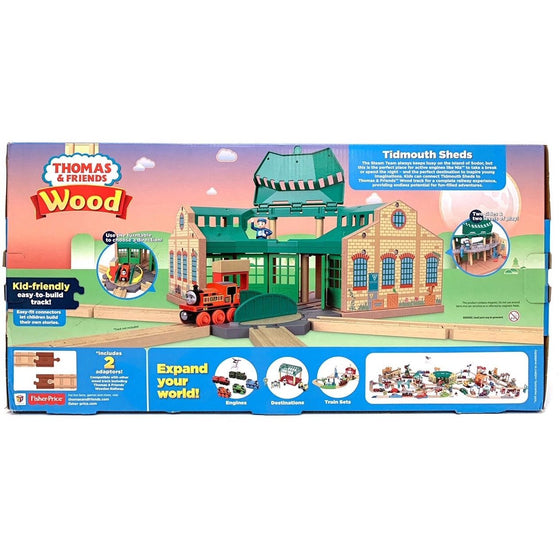 Thomas & Friends GGG72 Fisher Price Thomas And Friends Wood Tidemouth Sheds, Multi-Colored