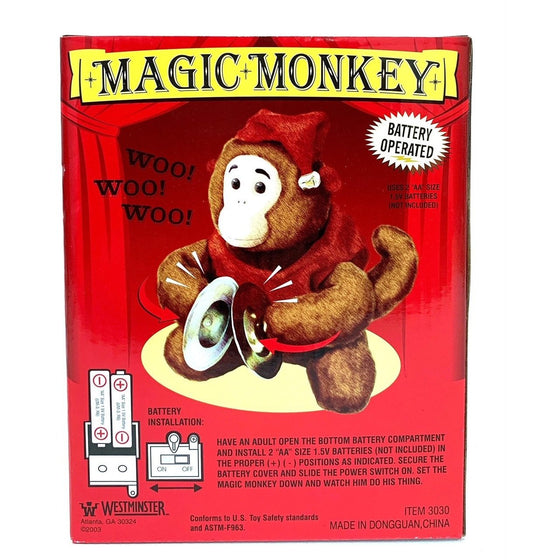 Westminister 003105 Westminster Magic Monkey, Mechanical Symbol Playing Toy