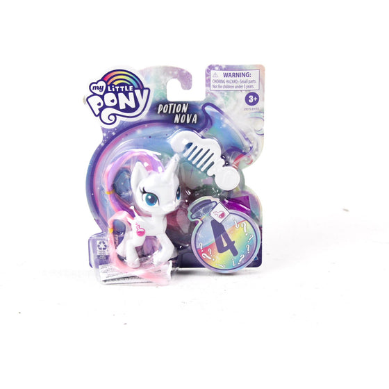 My Little Pony E91755X6 Potion Nova Potion Pony Figure -- 3-Inch Pony Toy With Brushable Hair, Comb, And 4 Surprise Accessories, White