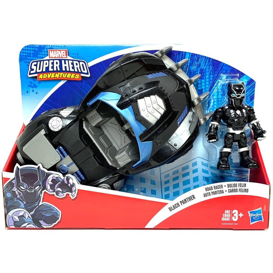 Super Hero Adventures E6256AX00 Sha Black Panther Deluxe Vehicle, Brown/A