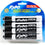 Expo 80661 Low-Odor Dry Erase Markers, Chisel Tip, , 4-Count, Black