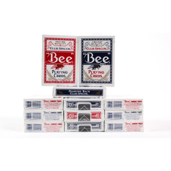 U.S. Playing Card Company 1004508 Bee Club Special Playing Cards 1 Ea Piece Of 12 Color May Vary, 12-Pack