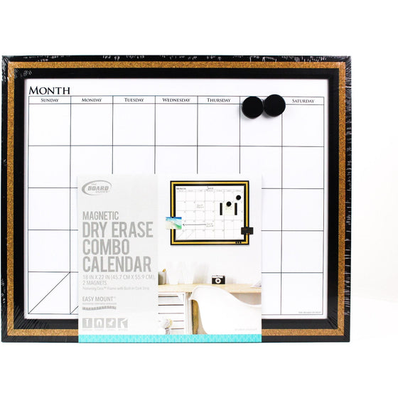 Mattel CYK39-00 The Board Dudes 18 X 22 Magnetic Dry Erase/Cork Combo Board 15094-4