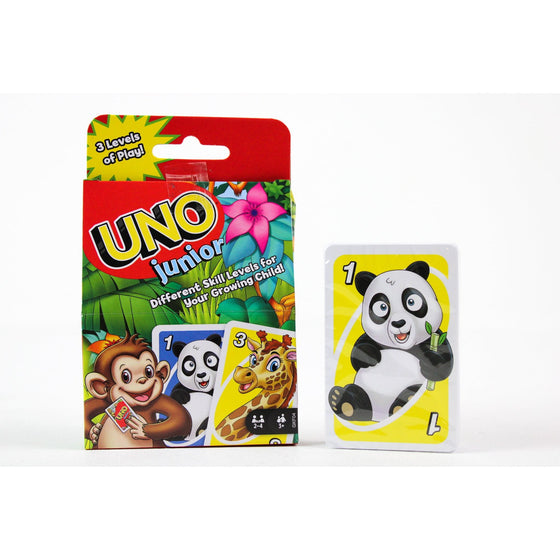 Mattel Games GKF04 Uno Junior Card Game With 45 Cards, Gift For Kids 3 Years Old & Up, Multi-Colored