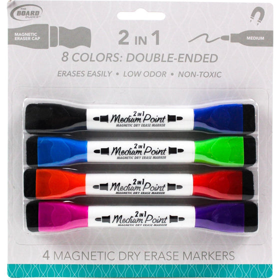 Mattel CXP84 Board Dudes Dry Erase Markers Broad Chisel Tip, Multi-Colored