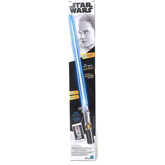 Star Wars E6166U080 Rey Electronic Blue Lightsaber Toy For Ages 6 & Up With Lights, Sounds, & Phrases