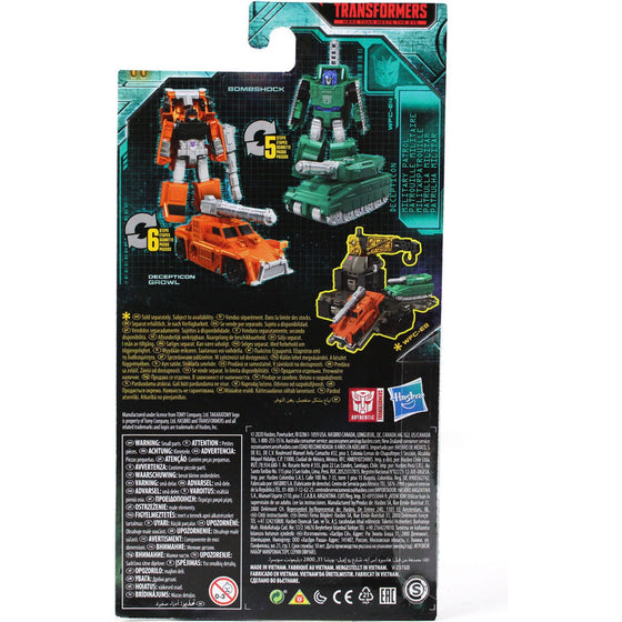 Transformers E7150 Toys Generations War For Cybertron: Earthrise Micromaster Wfc-E4 Military Patrol 2-Piece - Kids Ages 8 And Up, 1.5-Inch
