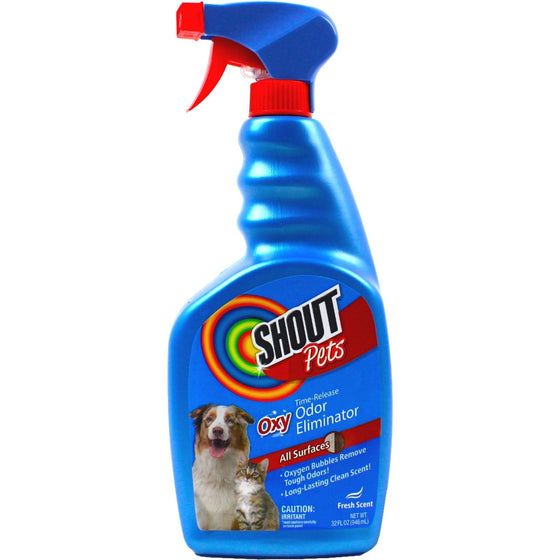Shout For Pets FFP4250 Pets Turbo-Oxy Time-Release Odor Eliminator 32 Oz., Turbo Oxy