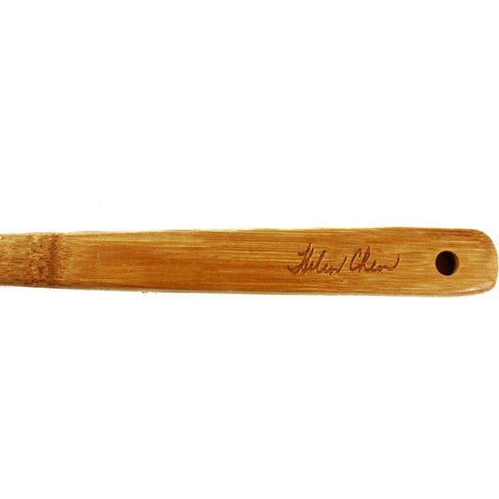 Helen's Asian Kitchen 97051 Pierced Spoon, 12-Inch,, Natural Bamboo