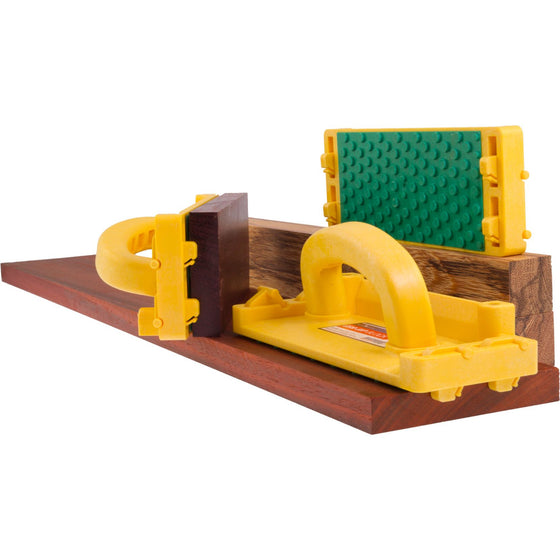MICROJIG GRR-RIPPER GB-1 Grr-Rip Smart Hook Push-Block, 2-Pack, Yellow