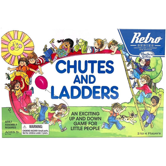 Hasbro Gaming B7742 Retro Series Chutes And Ladders, Multi-Color