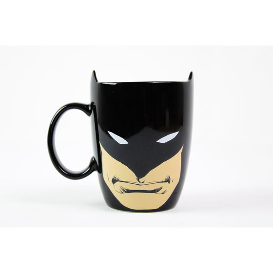 Enesco 6003586 Our Name Is Mud Dc Comics Batman Sculpted Coffee Mug, 16 Oz., Black