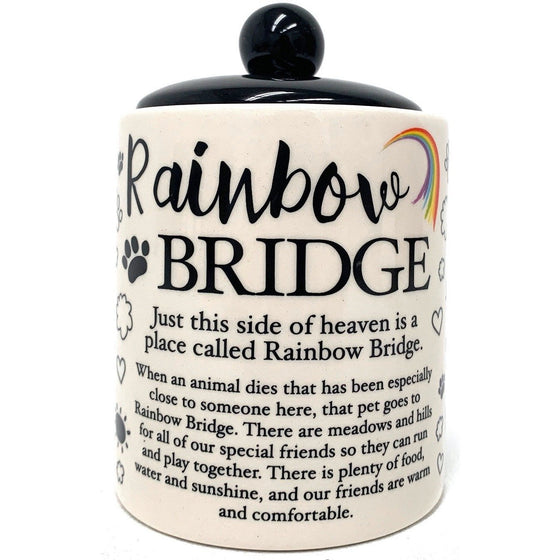 Enesco 6001233 Rainbow Bridge Small Pet Urn, Multi-Colored