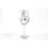 Enesco GLS11-5522X Designs By Lolita Bride Artisan Made Hand Painted Wine Glass, Wedding Dress, 15 Oz, Silver/White/Pink