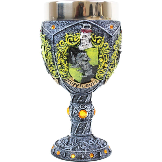 Enesco 6005061 Wizarding World Of Harry Potter Hufflepuff Decorative Goblet Figurine, 7.09 Inch,, Multi-Colored
