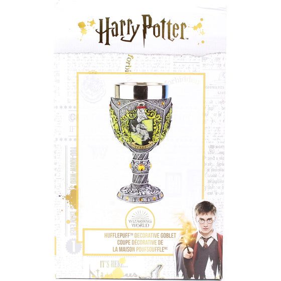 Enesco 6005061 Wizarding World Of Harry Potter Hufflepuff Decorative Goblet Figurine, 7.09 Inch,, Multi-Colored