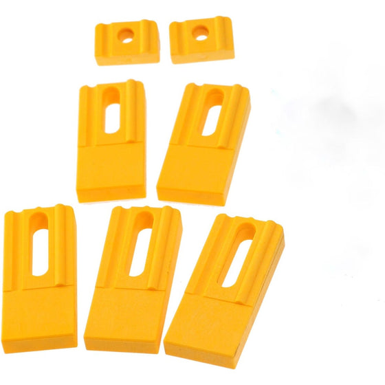 MICROJIG GRR-RIPPER GRGH-045 Gravity Heel Replacements Set, Heels Only (No Hardware), Yellow