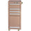 Viper Tool Storage V1804RGR 5-Drawer Steel Rolling Tool/Salon Cart, With Bulk Storage,, Rose Gold