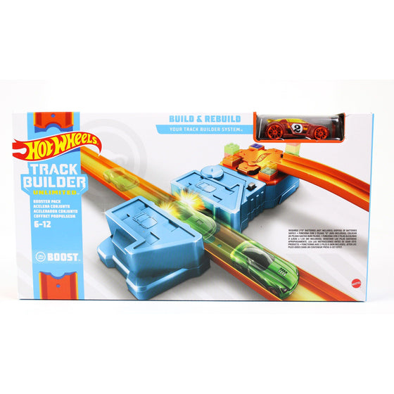 Hot Wheels GBN81 Track Builder Booster Piece Playset,, Multi-Colored