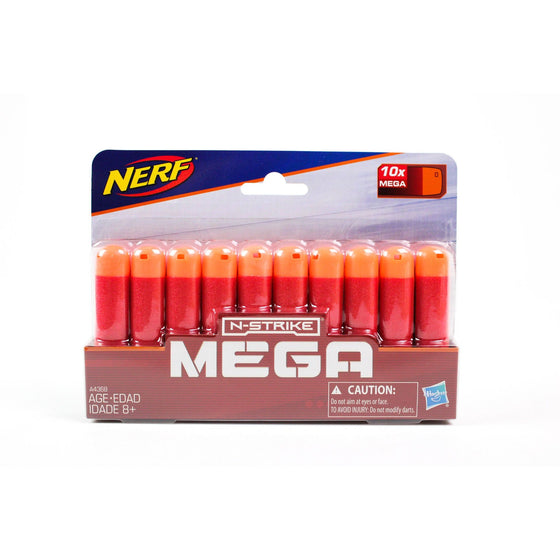 Nerf A4368AS0 Official N-Strike Elite Mega Series 10-Dart Refill Piece,, Red