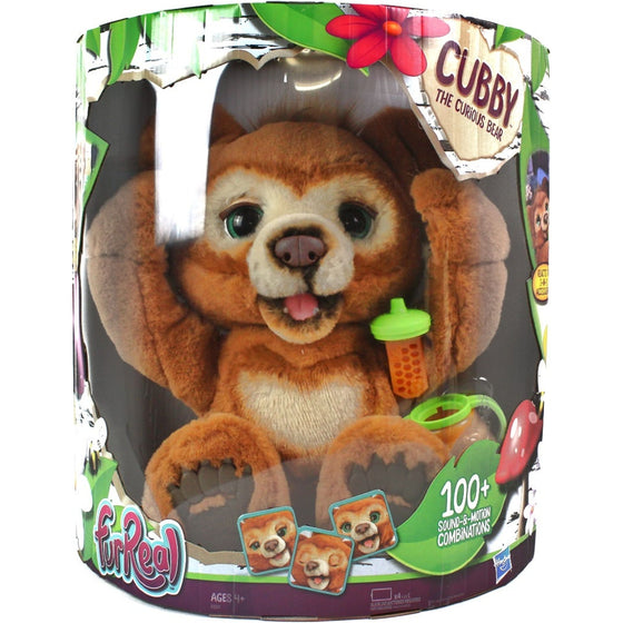 Furreal E4591095 Furreal Cubby, The Curious Bear Interactive Plush Toy, Ages 4 & Up, Brown