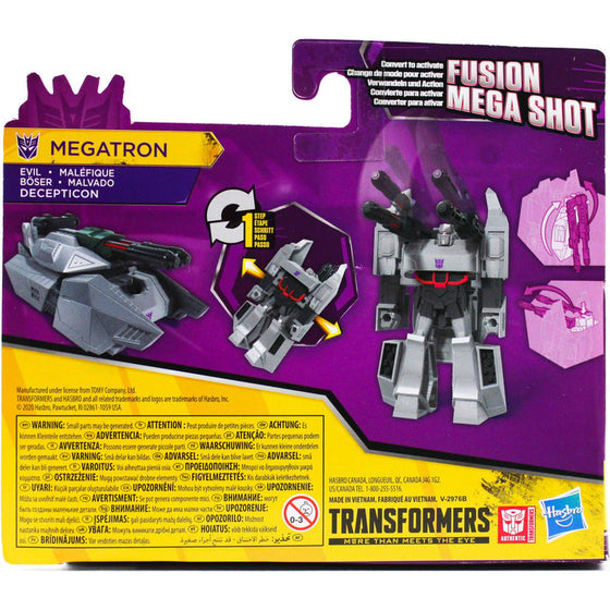 Transformers E7075AX00 Tra Cyberverse 1 Step Megatron, Multicolor
