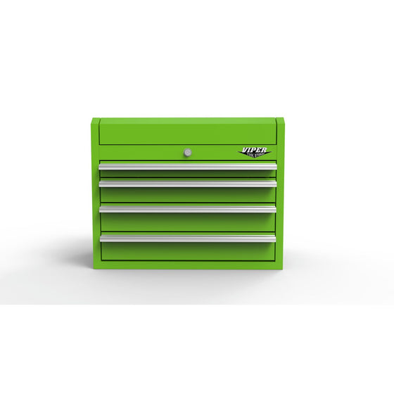 Viper Tool Storage LB2604C 26-Inch 4-Drawer Steel Top Chest,, Lime Green