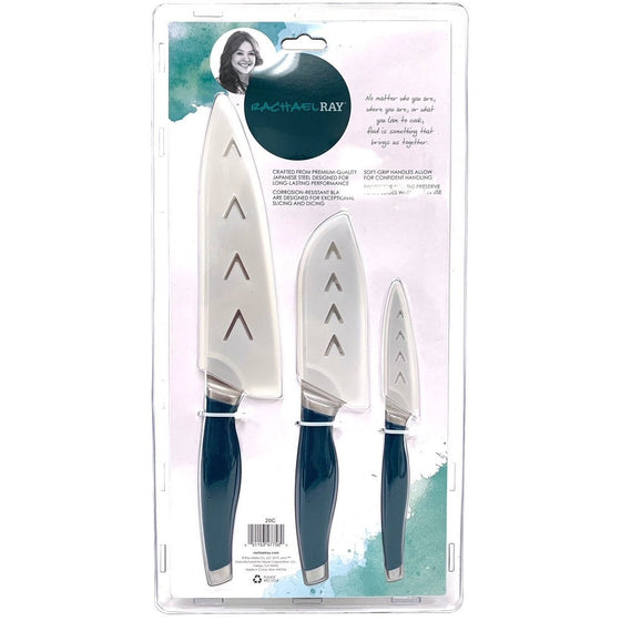 Rachael Ray 47756 Racheal Ray 3 Pc Knife Set, Teal