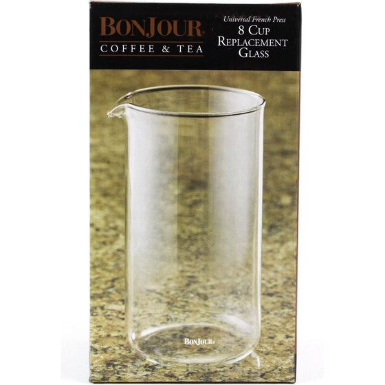 Bonjour 53315 8-Cup French Press Replacement Glass Carafe, Universal Design, Clear