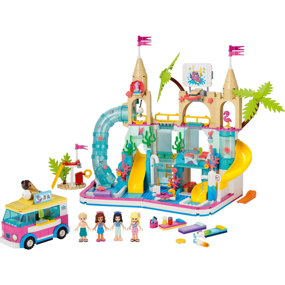 LEGO® 41430 Friends Summer Fun Water Park Set Featuring Friends Stephanie, Emma, Olivia And Mason Buildable Mini-Doll Figures, Perfect Set For Creative Play, New 2020  1,001 Pieces, Multi-Colored