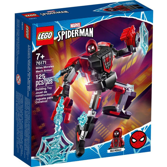 LEGO® 76171 Marvel Spider-Man Miles Morales Mech Armor Collectible Construction Toy, New 2021  125 Pieces, Multi-Colored