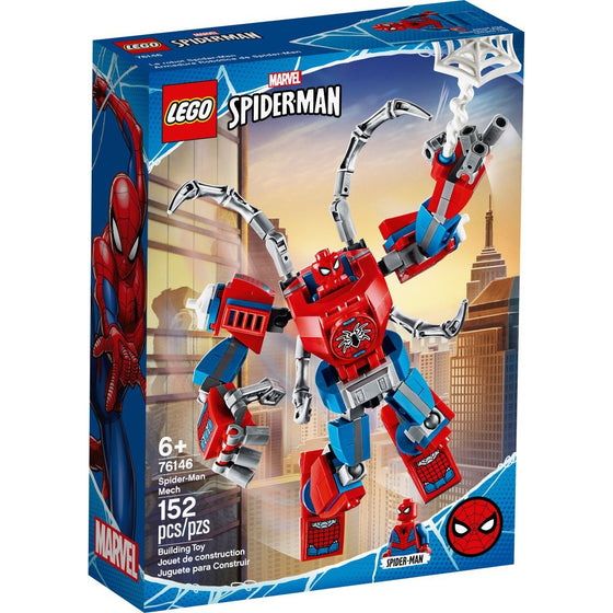 LEGO® 76146 Marvel Spider-Man: Spider-Man Mech Kidssuperhero Building Toy, Playset With Mech And Minifigure, New 2020  152 Pieces, Multi-Colored
