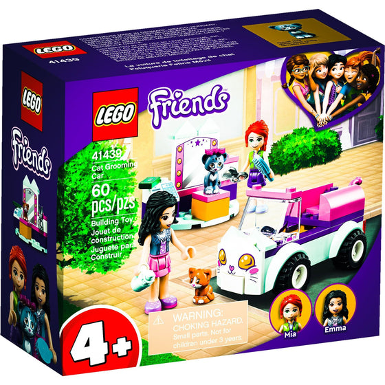 LEGO® 41439 Friends Cat Grooming Car Building Kit; Collectible Toy That Makes A Great Holiday Or Birthday Gift Idea, New 2021 60 Pieces, Multi-Colored