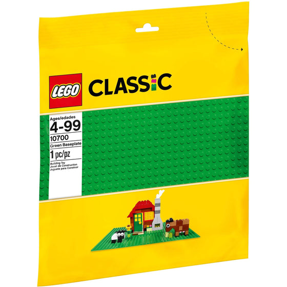 LEGO® 10700 Classic Green Baseplate 2304 Supplement For Building, Playing, And Displaying Creations, 10In X 10In, Large Building Base Accessory For Kids And Adults  1 Piece, Multi-Colored