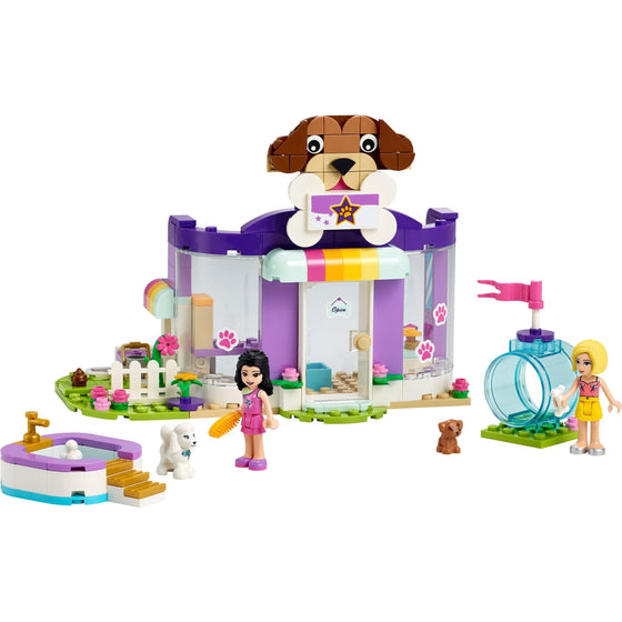 LEGO® 41691 Friends Doggy Day Care Building Kit; Birthday Gift For Kids, Comes With 2 Mini-Dolls And 2 Toy Dog Figures, New 2021 221 Pieces, Multi-Colored
