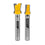 MICROJIG Matchfit MB-025-0514 Dovetail 1/4" Shank 14° X 1/2" Router Bit & MICROJIG Matchfit MB-025-025ST Relief 1/4" Shank 1/4" Straight Router Bit Bundle, Yellow