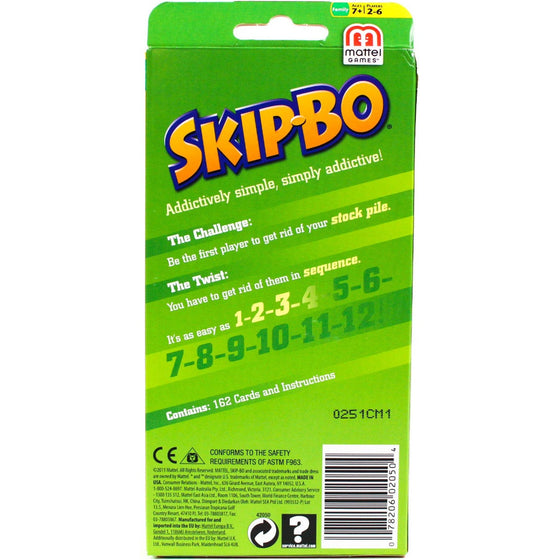 Uno TY42050 Skip-Bo Card Game