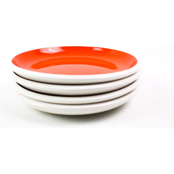 Rachael Ray 58716 Dinnerware 4-Piece Salad Plate, Orange