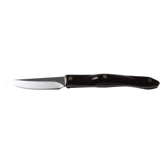 Cutco 1374606 Gourmet Vegetable Peeler And Paring Knife 2-Piece Set, Classic Dark Brown