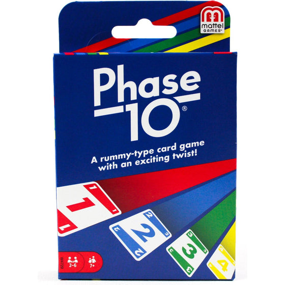 Mattel Games W4729 Phase 10 A Rummy-Type Card Game
