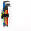 Wera 05022640001 950/9 Hex-Plus Multicolour Long Arm Hex Key Set (Sb Packaging, Clip New), Multicolor