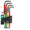 Wera 05073599001 967/9 Bo Multicolour Sb L-Key Set For Tamper-Proof Torx Screws, Original Version