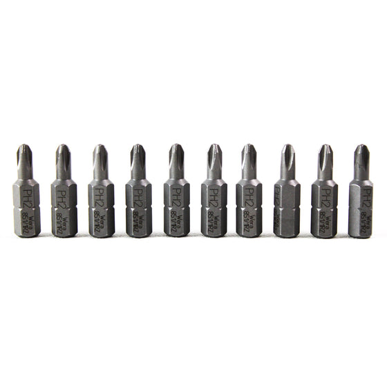 Wera 05135009001 851/1 Rz Philips 2 X 25 Mm Bits For Drywall-Screws, 10-Pack