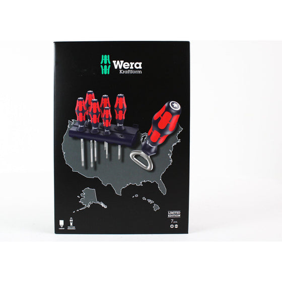 Wera 05300043001 7 Piece Screwdriver And Bottle Opener Set