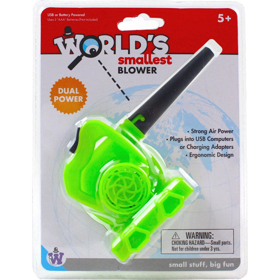 Westminster 111351 World's Smallest Blower  Dual Powered, Green