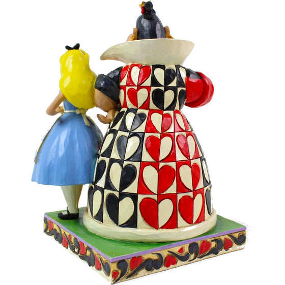 Disney Traditions 6008069 Alice & Queen Of Hearts, Multi-Color