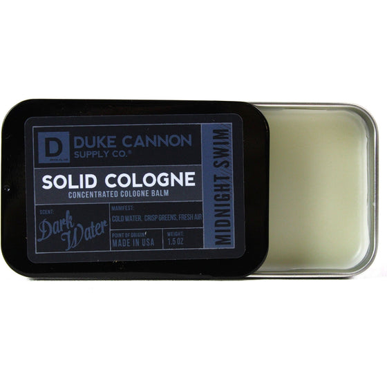Duke Cannon Supply Co. SCMIDNIGHT1 Solid Cologne- Midnight Swimsolid