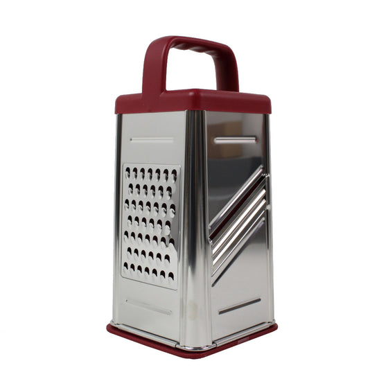 Rachael Ray 47649 Stainless Steel Box Grater  Red, Red