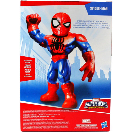 Playskool Heroes F14615S01 Heroes Marvel Super Hero Adventures Mega Mighties Spider-Man Collectible 10-Inch Action Figure, Multicolor