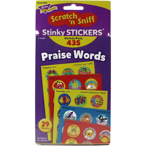 Trend Enterprises, Inc. TEPT6490 Stickers Stnky Praise Words, Stickers